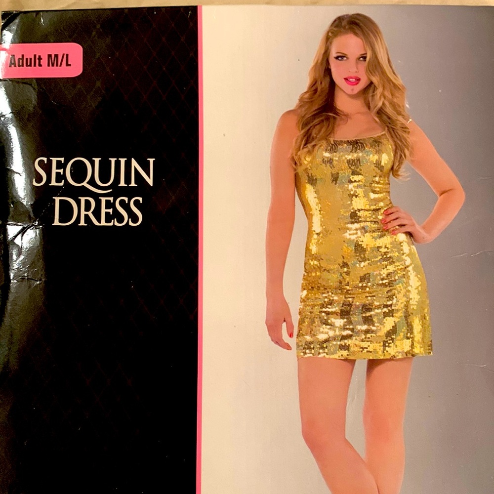 Gold Sequin Dress Halloween Costume